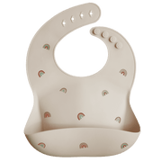 Bavoir en silicone Arc-en-ciel