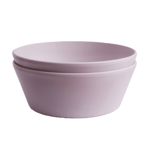 Mushie 2-Pack Schüssel Rund Soft Lilac | Schalen | Beluga Kids