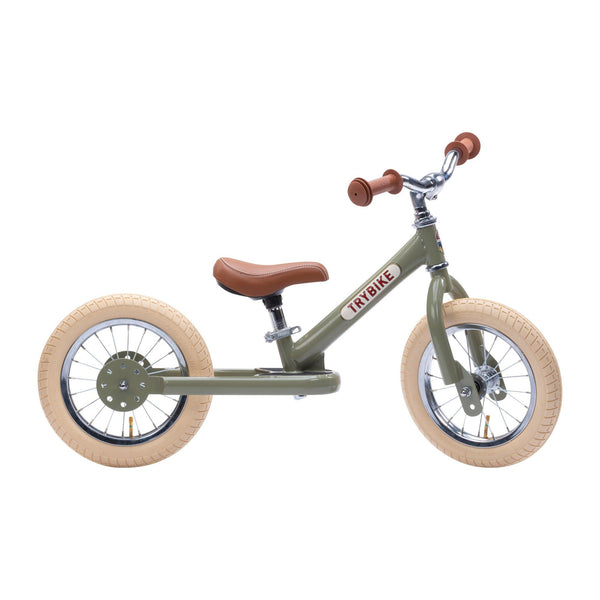 Trybike 2-in-1 Dreirad/Laufrad Vintage Green