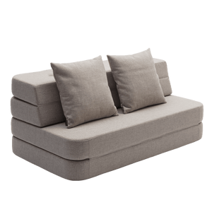 byKlipKlap KK 3 Fold Sofa - Sand w. Sand | Kindersofa | Beluga Kids